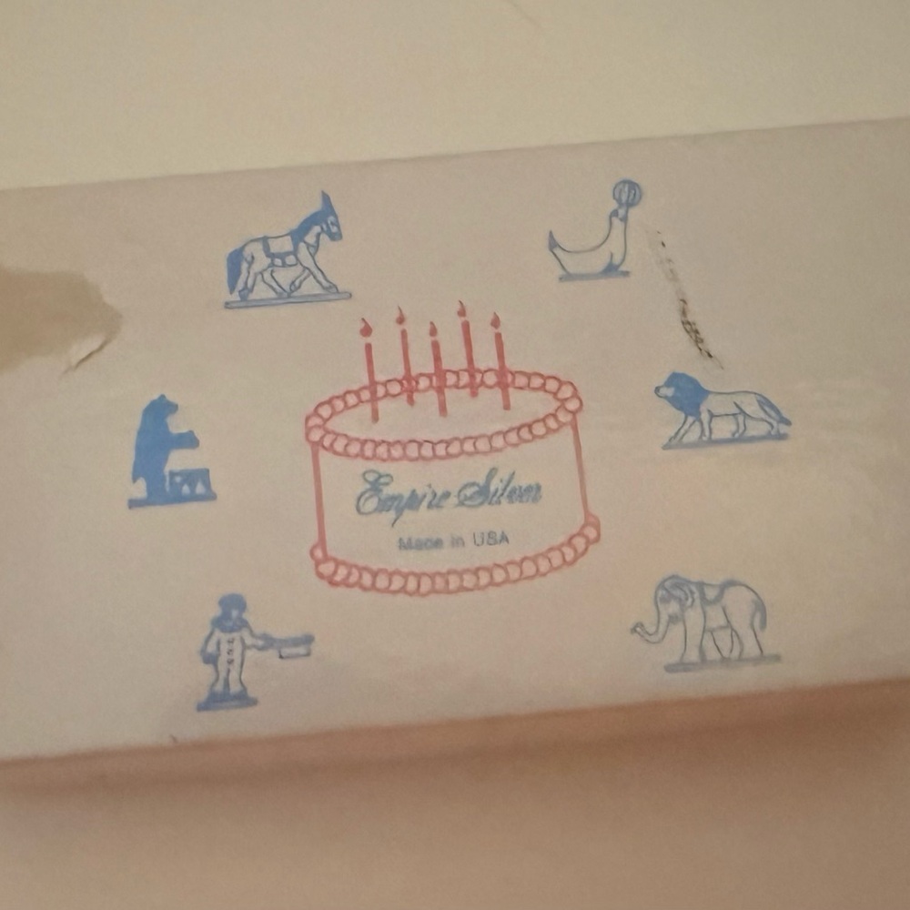 Empire Silver Circus Birthday Candle Set
